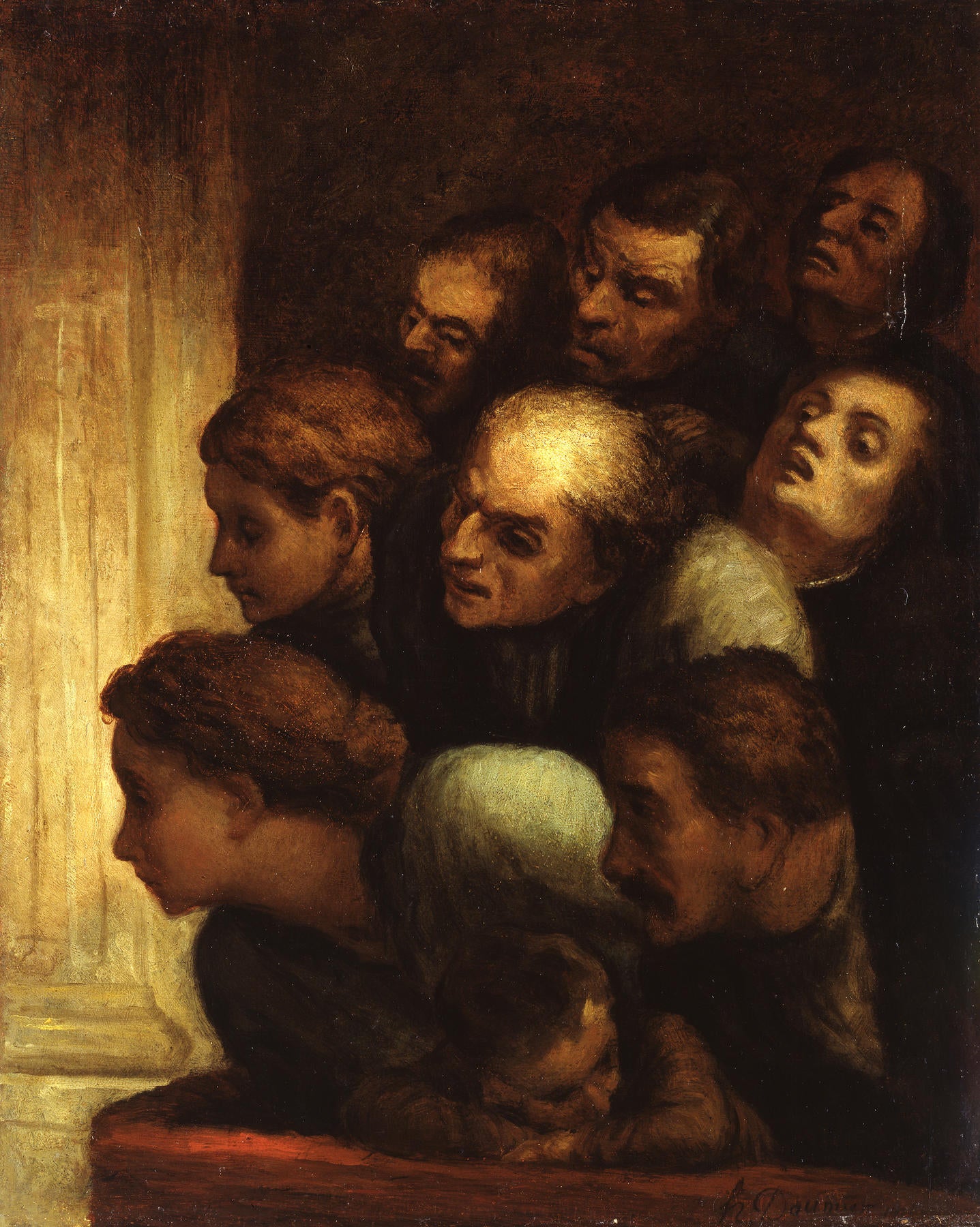 Le Spectacle gratuit - Honoré Daumier