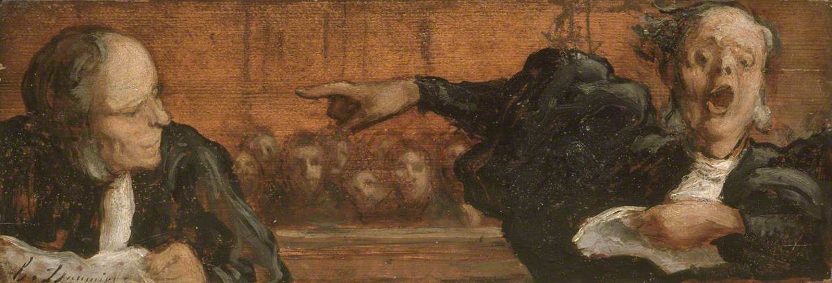 Un cas célèbre - Honoré Daumier