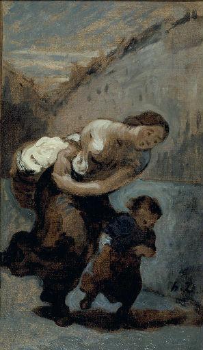 Le Fardeau - Honoré Daumier