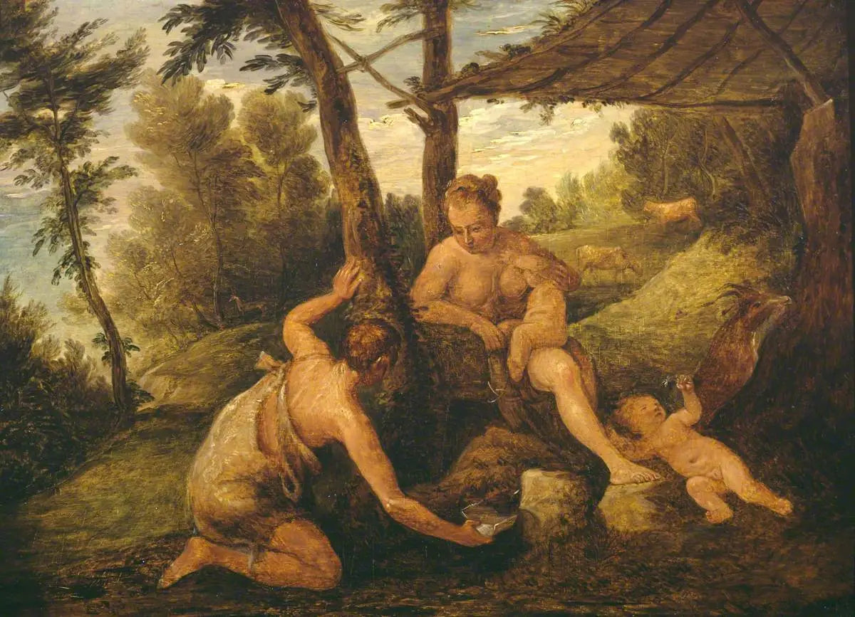 Adam et Ève après l’expulsion (d’après Paolo Véronèse et son atelier) - David Teniers le Jeune - Alpha Reproduction