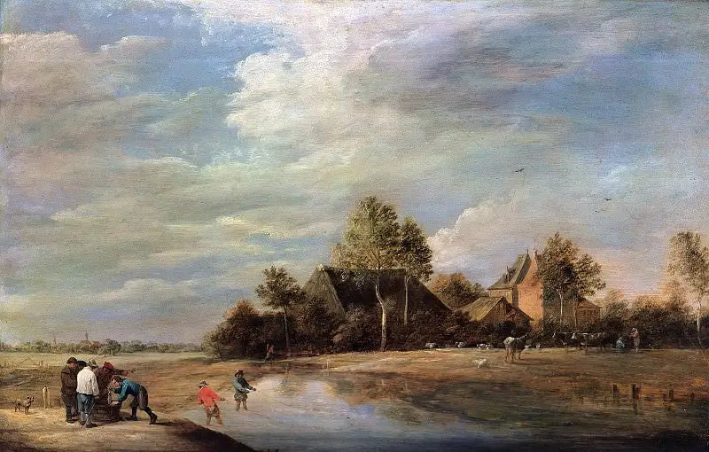 Tüccarlarla Manzara - David Teniers le Jeune