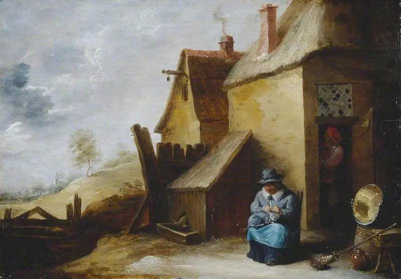 Dağ Manzarasında Kışla - David Teniers le Jeune