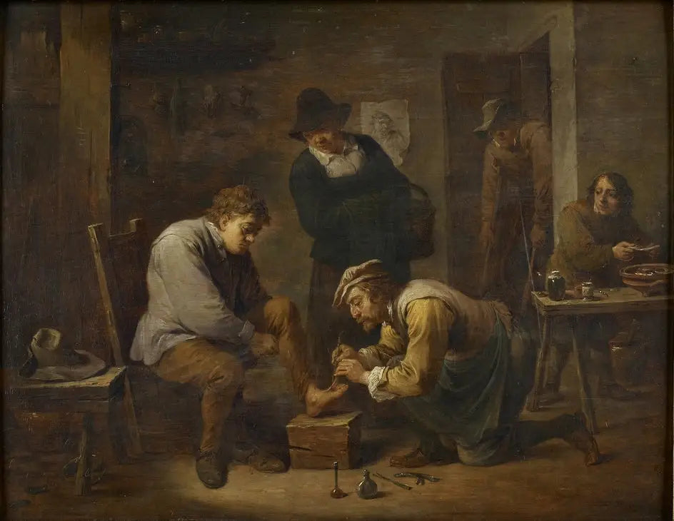 Le médecin du pied - David Teniers le Jeune - Alpha Reproduction
