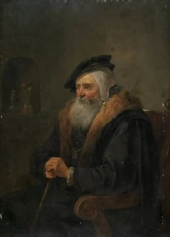 Vieil homme dans un fauteuil - David Teniers le Jeune - Alpha Reproduction
