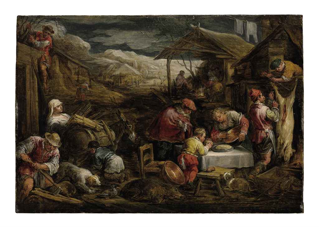 Une allégorie de l'hiver - David Teniers le Jeune