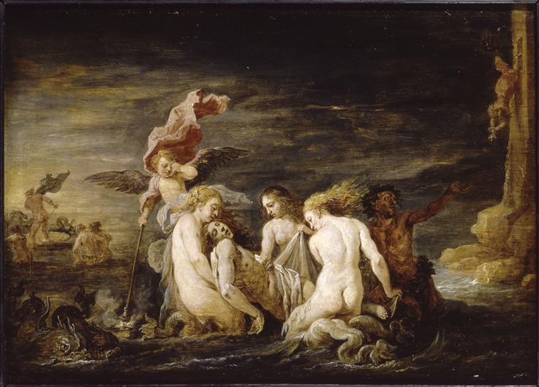 Léandre noyé retrouvé par les Néréides - David Teniers le Jeune
