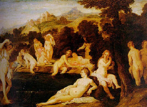 Nymphes au bain - David Teniers le Jeune