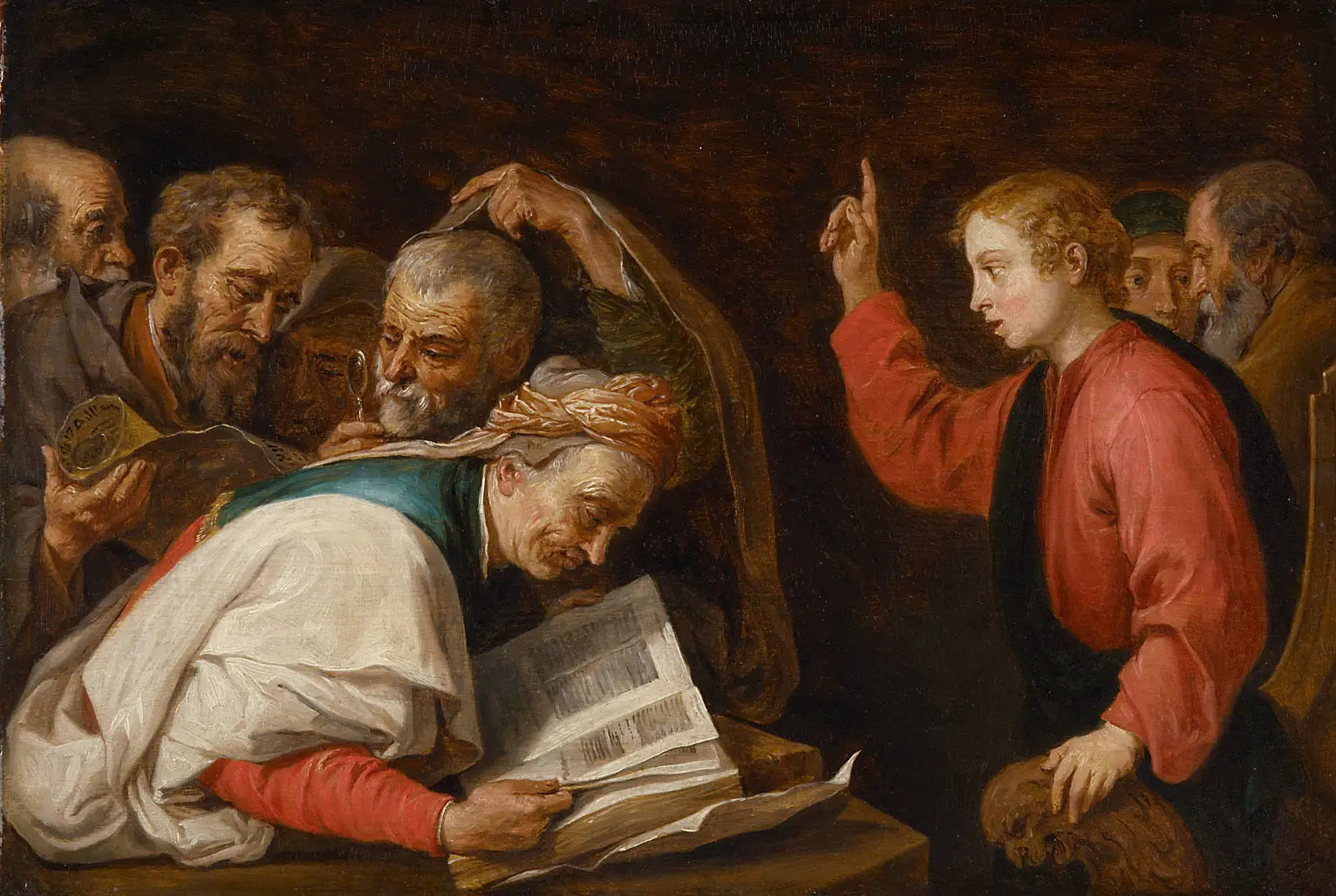 Jésus parmi les docteurs - David Teniers le Jeune - Alpha Reproduction