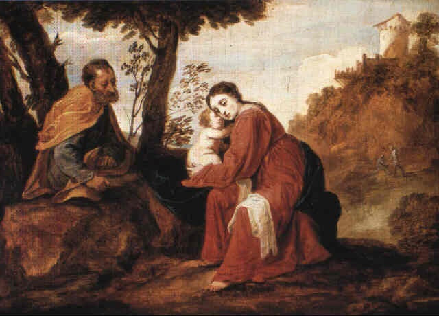 Repos pendant la fuite en Égypte - David Teniers le Jeune