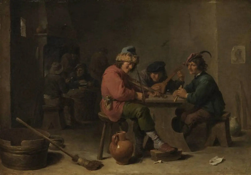 Çiftçiler müzik çalıyor - David Teniers le Jeune