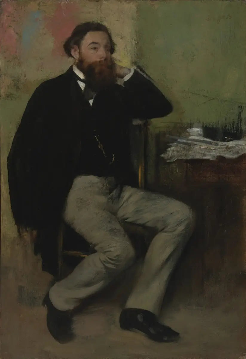 Reproduction du tableau « Alfred Niaudet - Edgar Degas » par Alpha Reproduction en peinture à l’huile