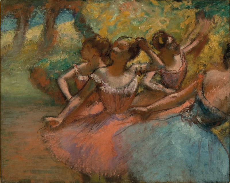 Sahnede Dört Balerin - Edgar Degas