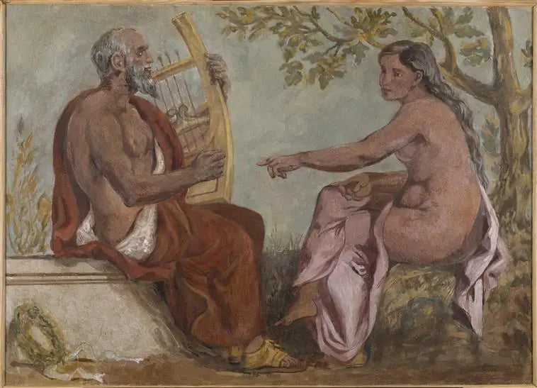 Anacreon ve Genç Kız - Eugène Delacroix