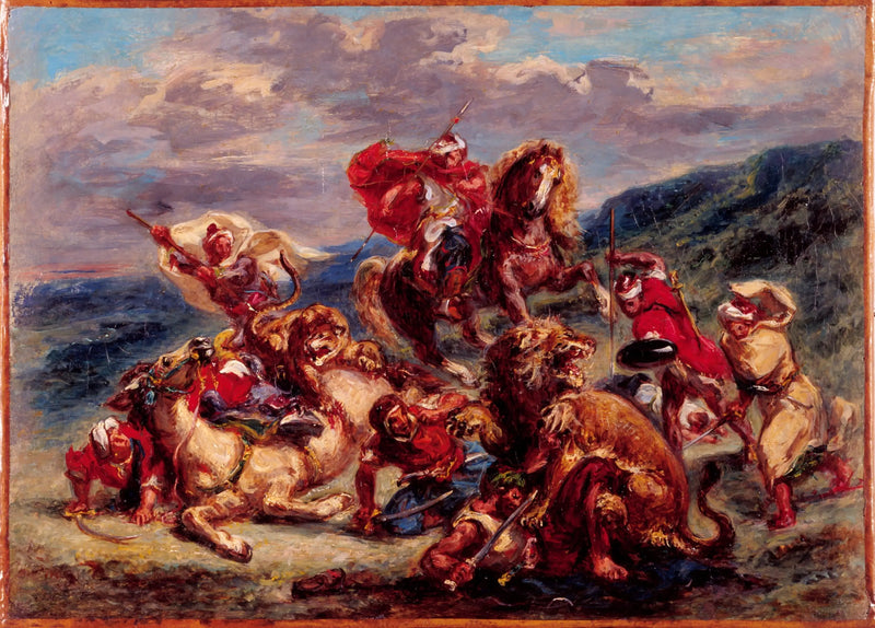 Aslan Avı - Eugène Delacroix