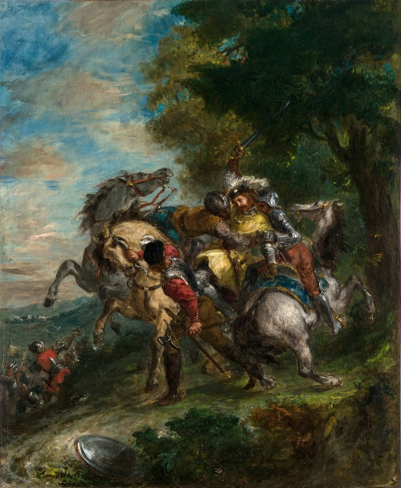 Götz'ün Adamları Tarafından Yakalanan Weislingen - Eugène Delacroix