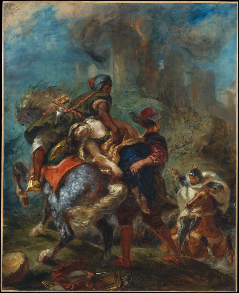 Rebecca'nın Kaçırılması - Eugène Delacroix