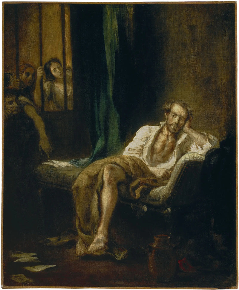 Deli Evinde Tasse - Eugène Delacroix