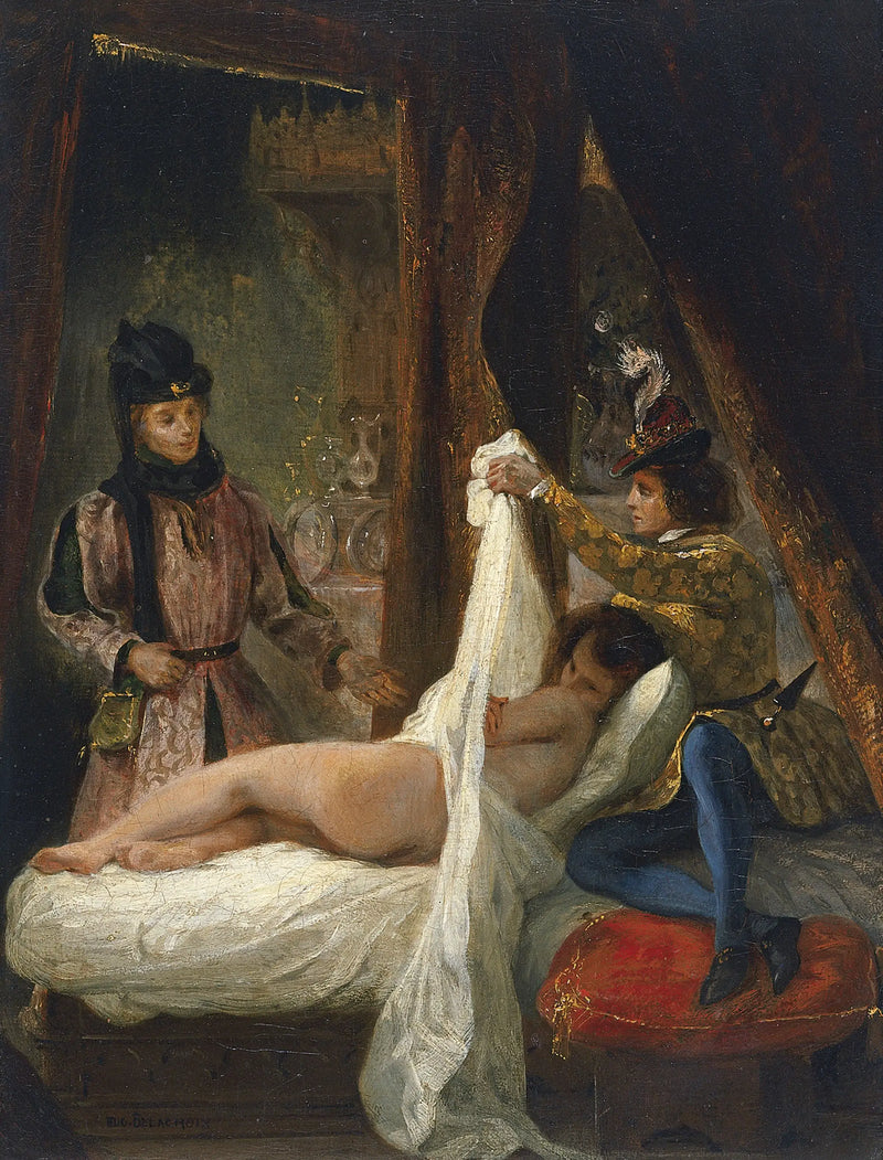 Orleans Dükü'nün sevgilisini gösteren - Eugène Delacroix
