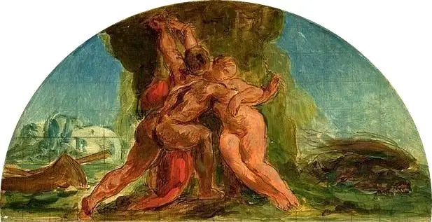 Herkül, Hésione'yi Kurtarıyor - Eugène Delacroix