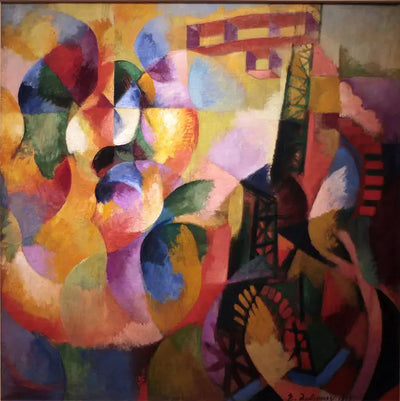Reproduction du tableau « Soleil, Tour, Avion - Robert Delaunay » par Alpha Reproduction en peinture à l’huile