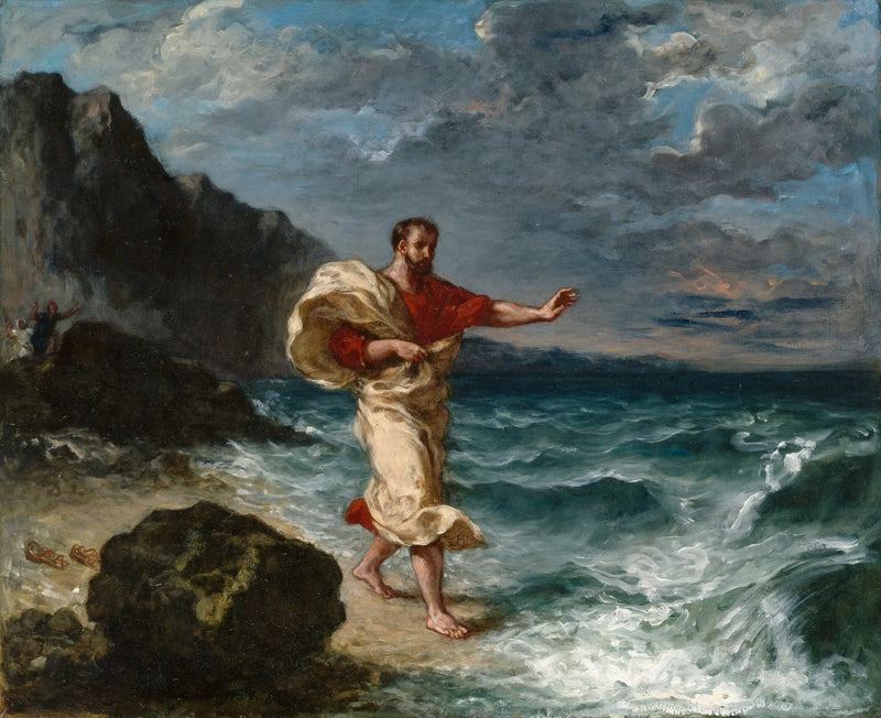 Denizde Démosthène - Eugène Delacroix