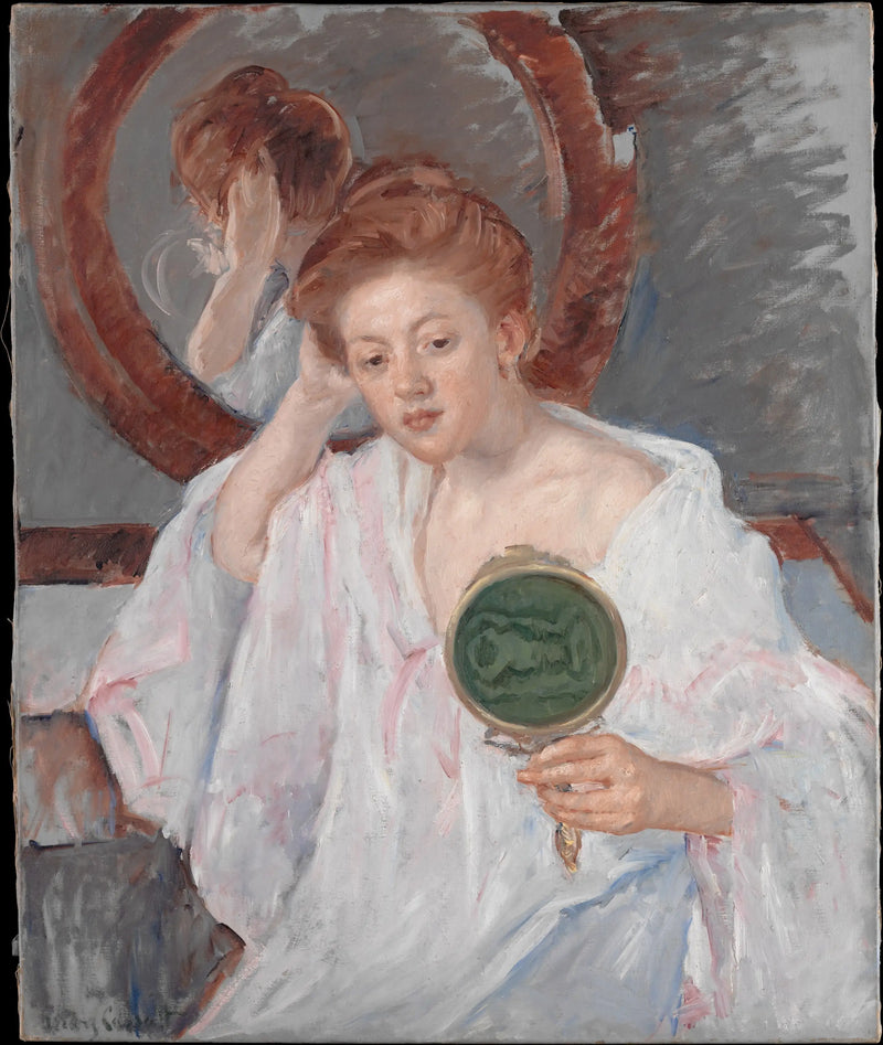 Denise makyaj masasında - Mary Cassatt