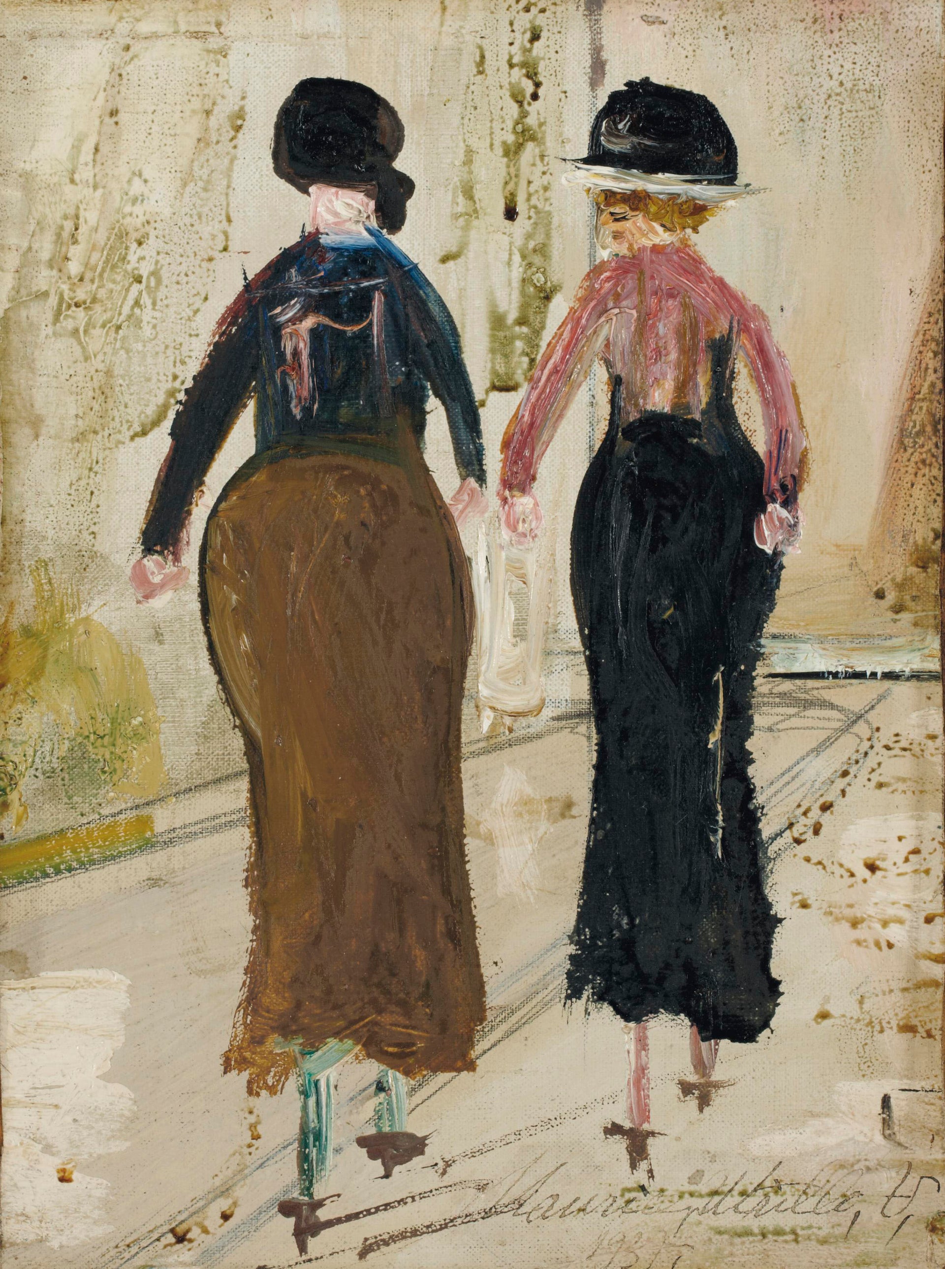 Deux femmes de dos - Maurice Utrillo
