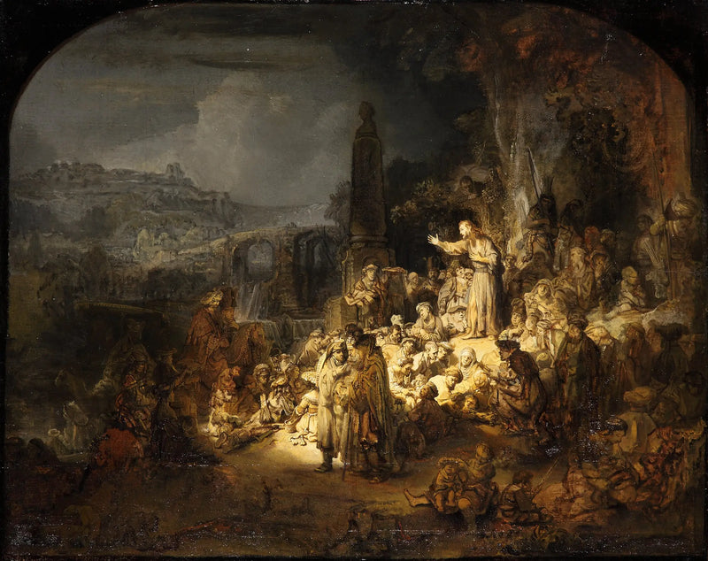 Aziz Yahya'nın Vaazı - Rembrandt
