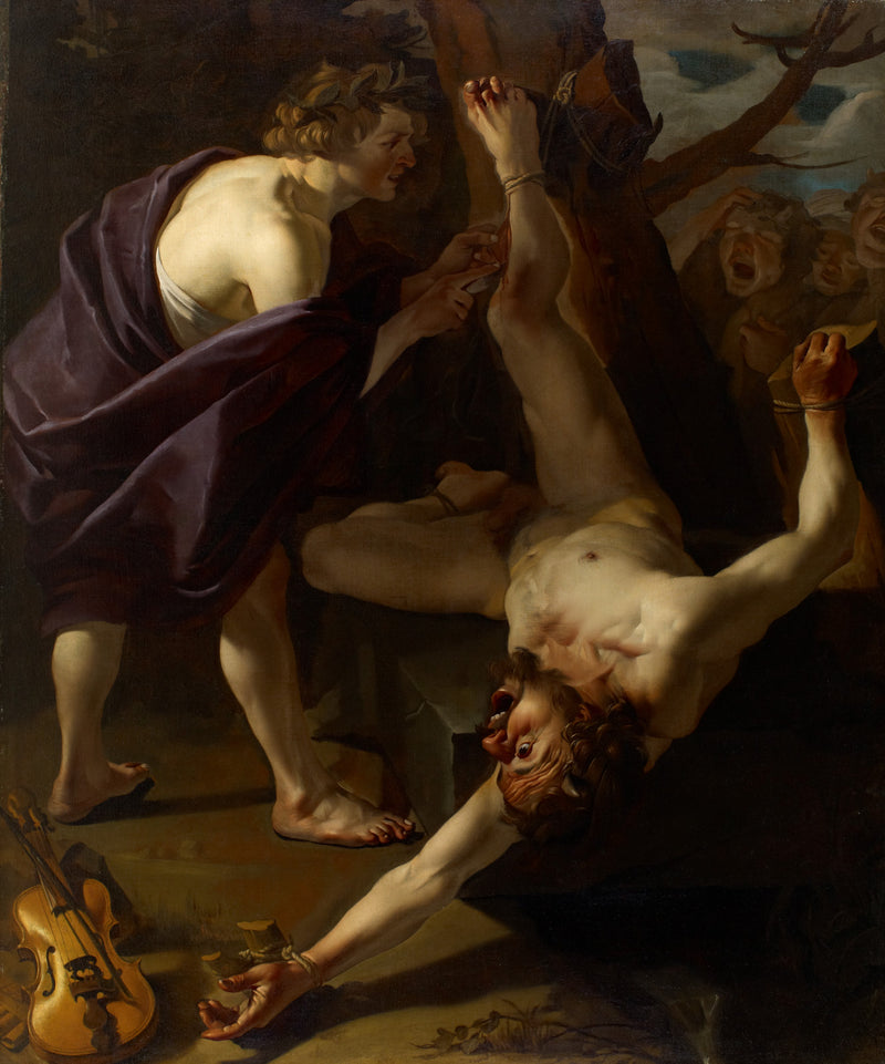 Apollon écorchant Marsyas - Dirck van Baburen
