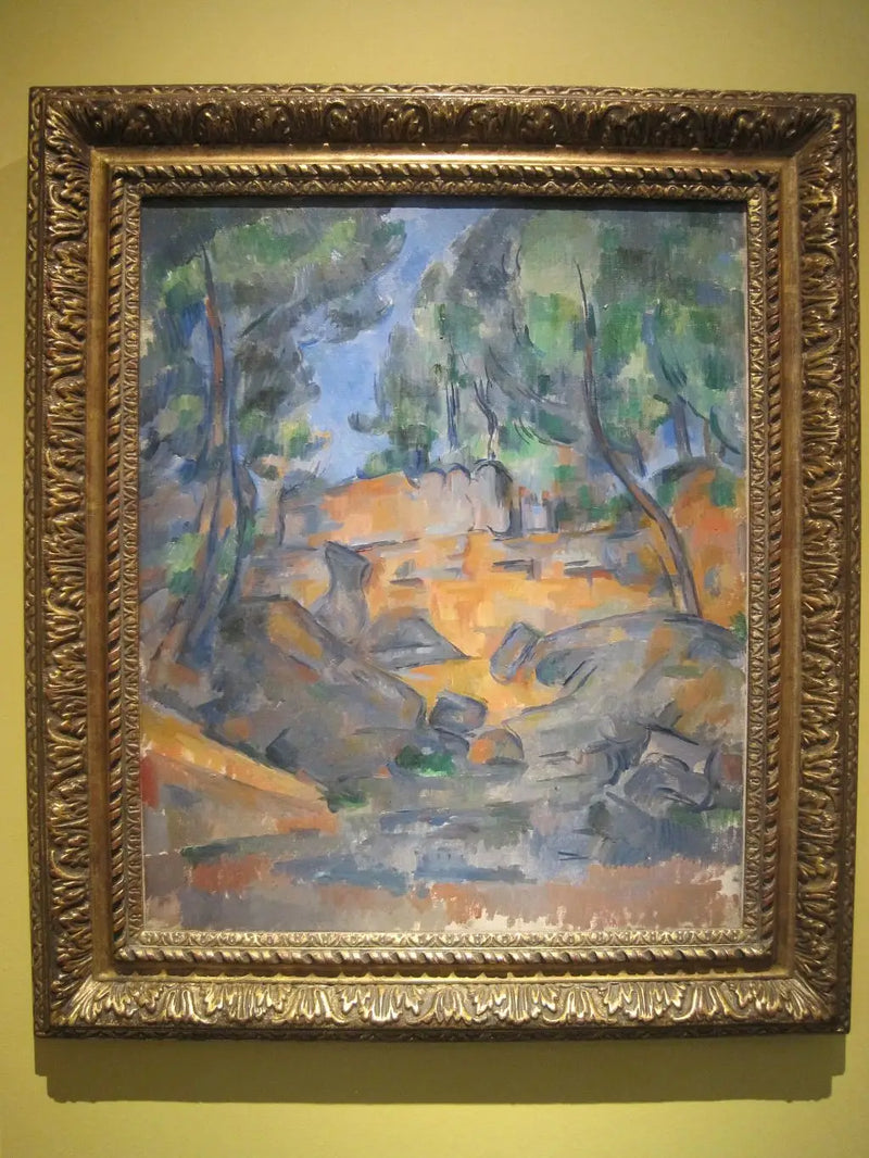 Ağaçlar ve Kayalar - Paul Cézanne