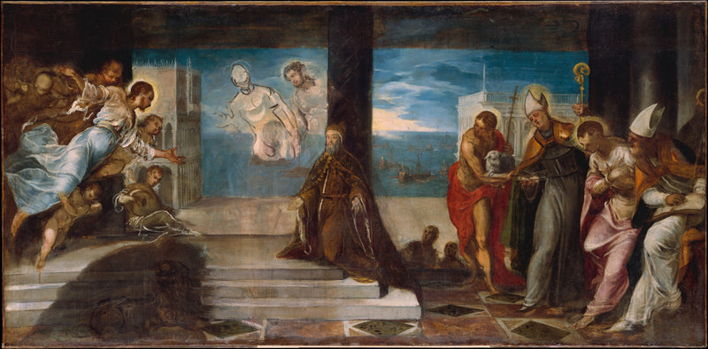 Alvise Mocenigo Dükü Rédempteur'e Sunuluyor - Jacopo Tintoretto