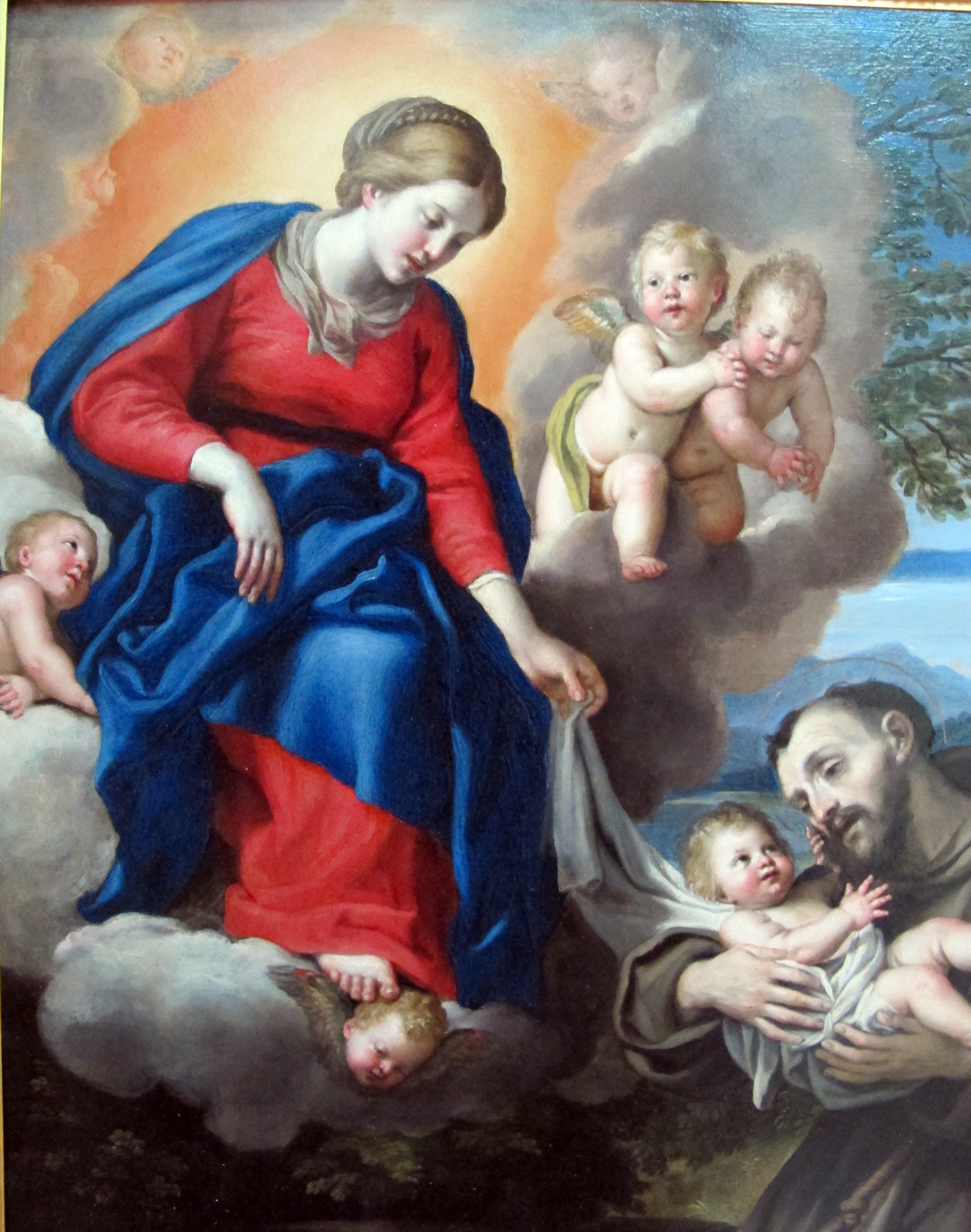 La Vierge à l'Enfant avec saint François - Domenichino