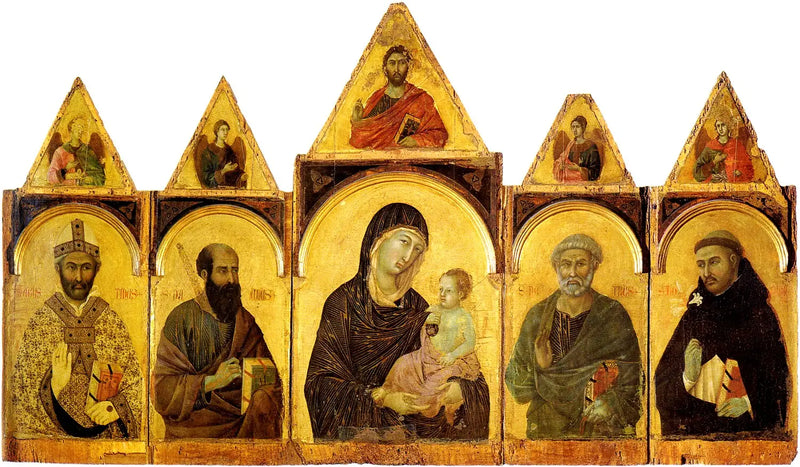 Meryem Ana ve Çocuk ile Azizler - Duccio di Buoninsegna