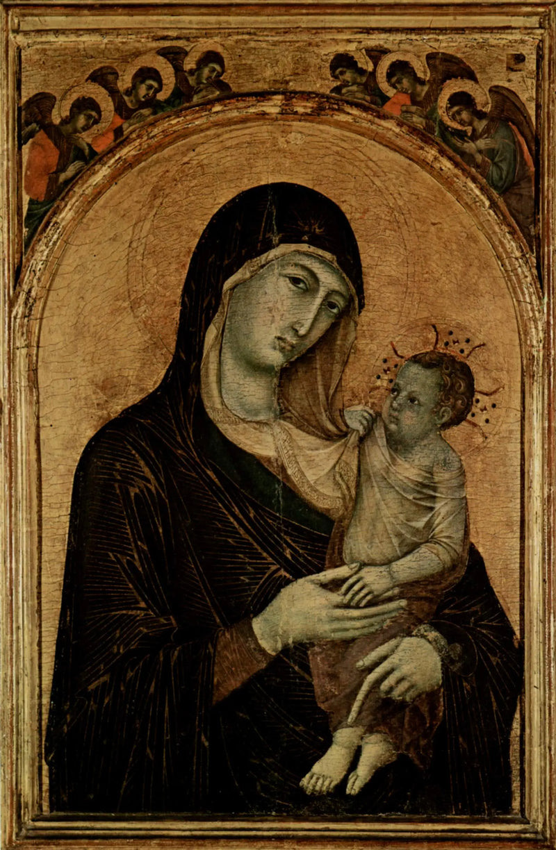 İsa Anası ve Altı Melek - Duccio di Buoninsegna