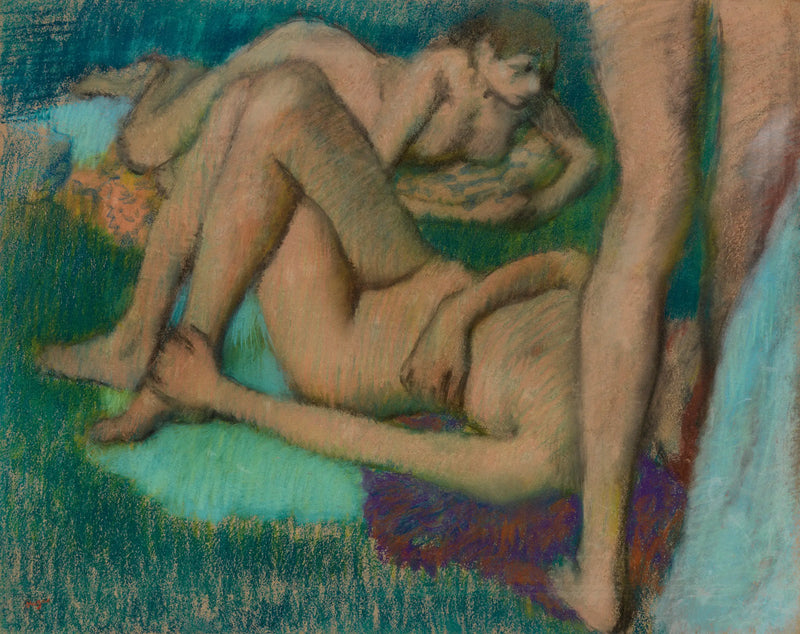 yüzücüler - Edgar Degas