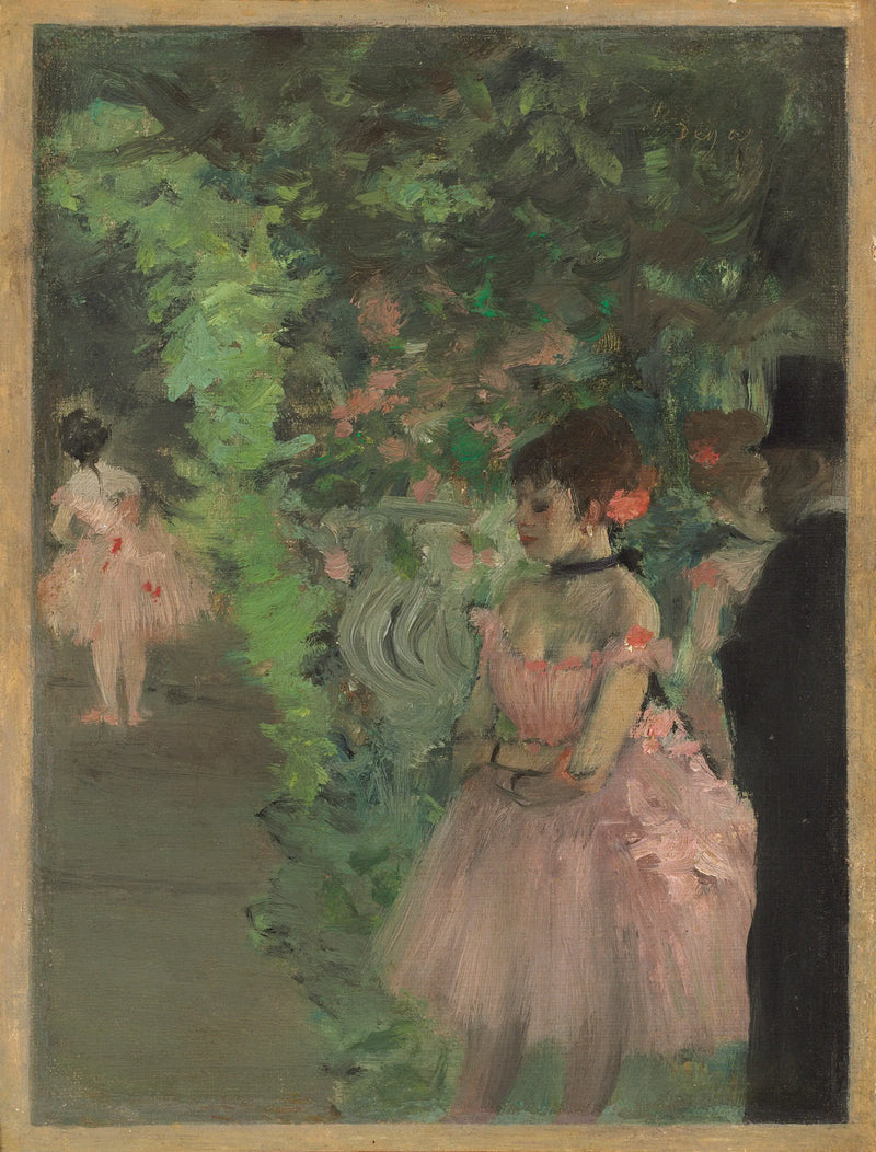 Perde Arkasında Dans Edenler - Edgar Degas