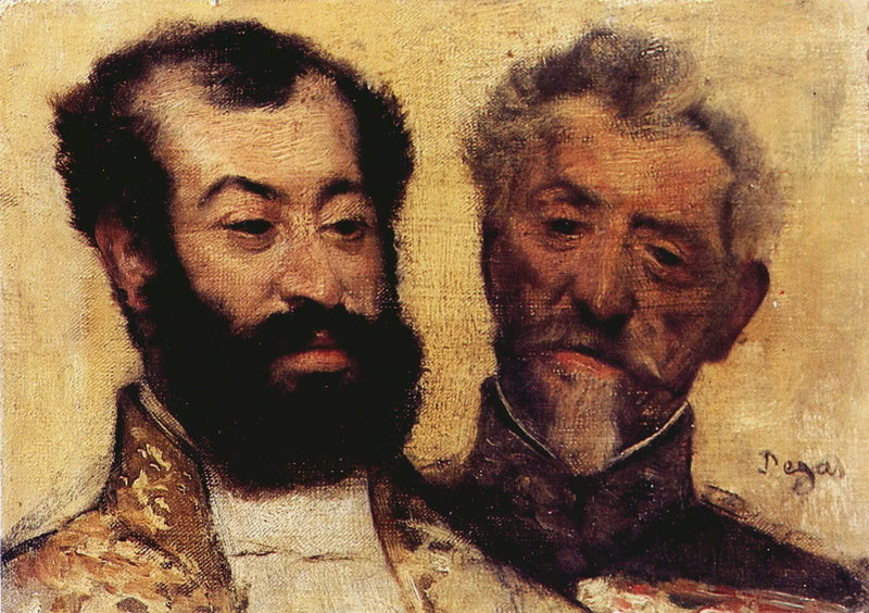 General Mellinet ve büyük rabbi Astruc - Edgar Degas