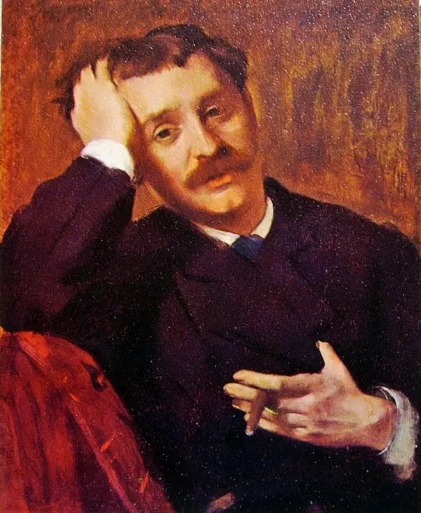 Reproduction du tableau « Portrait de Lorenzo Pagans - Edgar Degas » par Alpha Reproduction en peinture à l’huile
