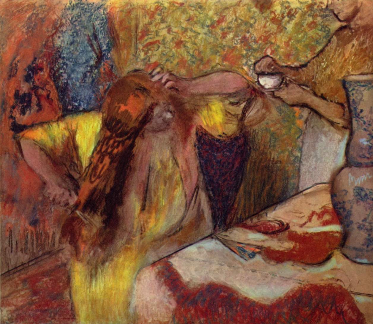 Reproduction du tableau « Femme à la toilette - Edgar Degas » par Alpha Reproduction en peinture à l’huile