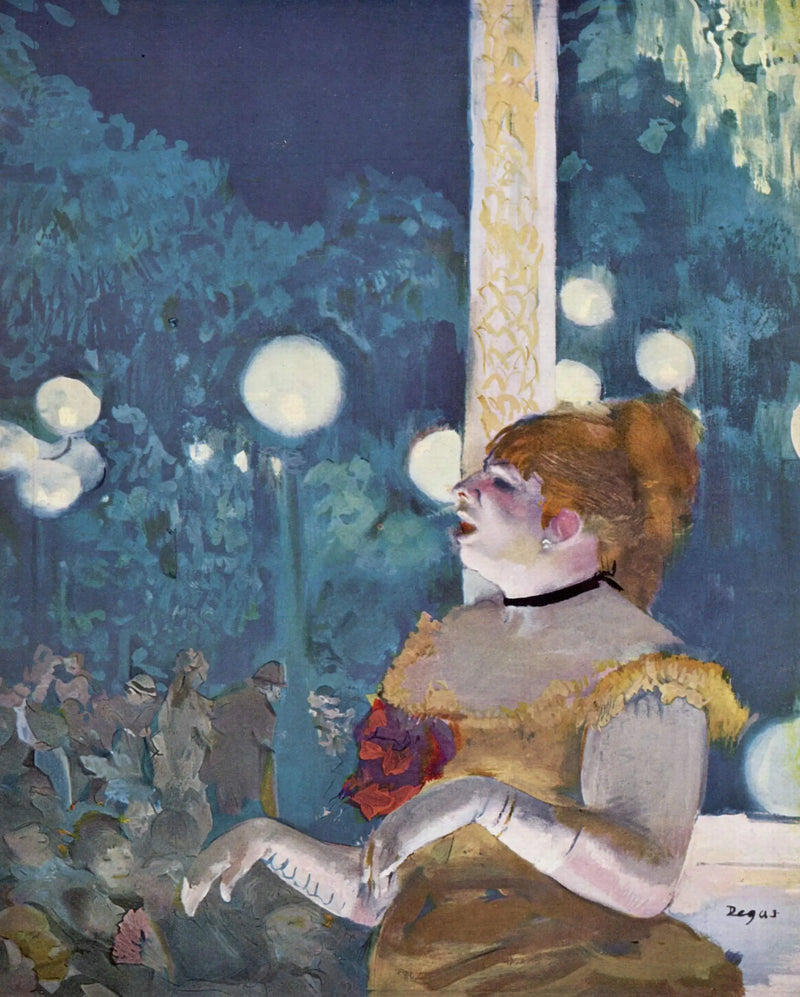 Kafe-konser. Köpeğin Şarkısı - Edgar Degas