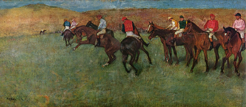 Yarışlarda: kalkıştan önce - Edgar Degas