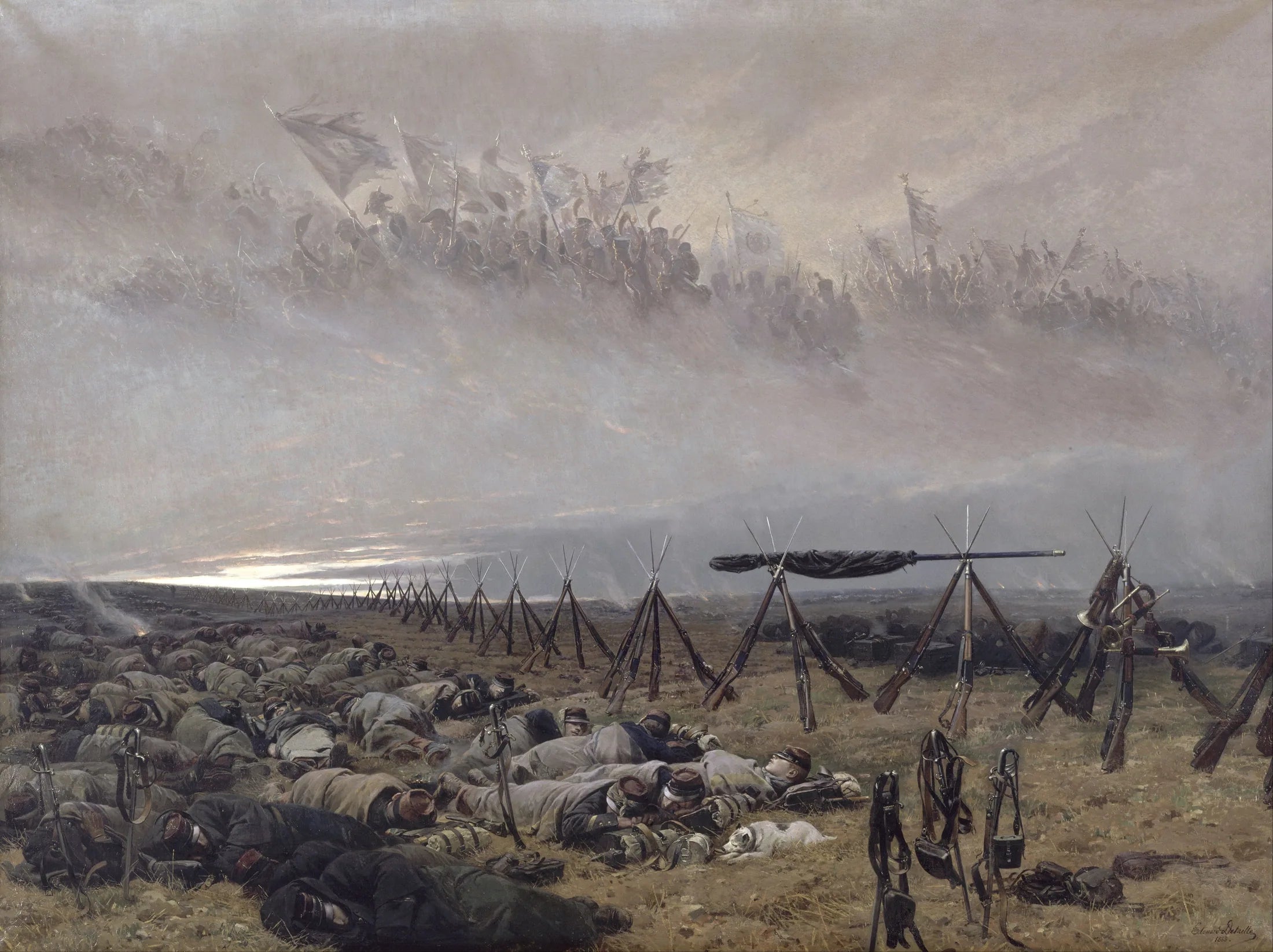 Le Rêve - Édouard Detaille image 1 copie peinte à la main à l’huile