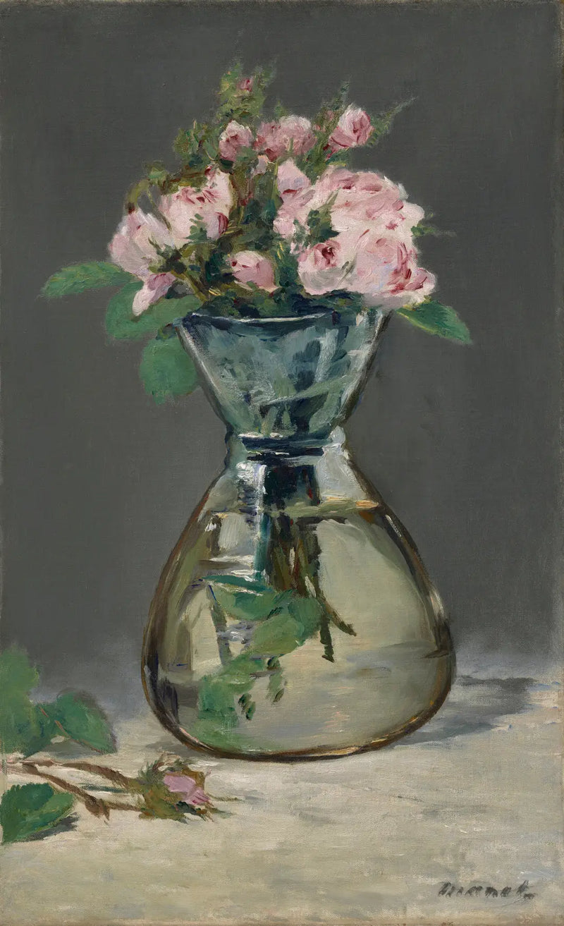 Bir vazoda köpüklü güller - Édouard Manet