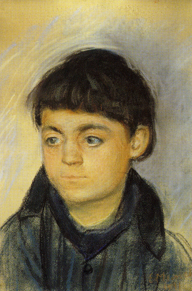 Reproduction du tableau « Tête de garçon - Edvard Munch » par Alpha Reproduction en peinture à l’huile