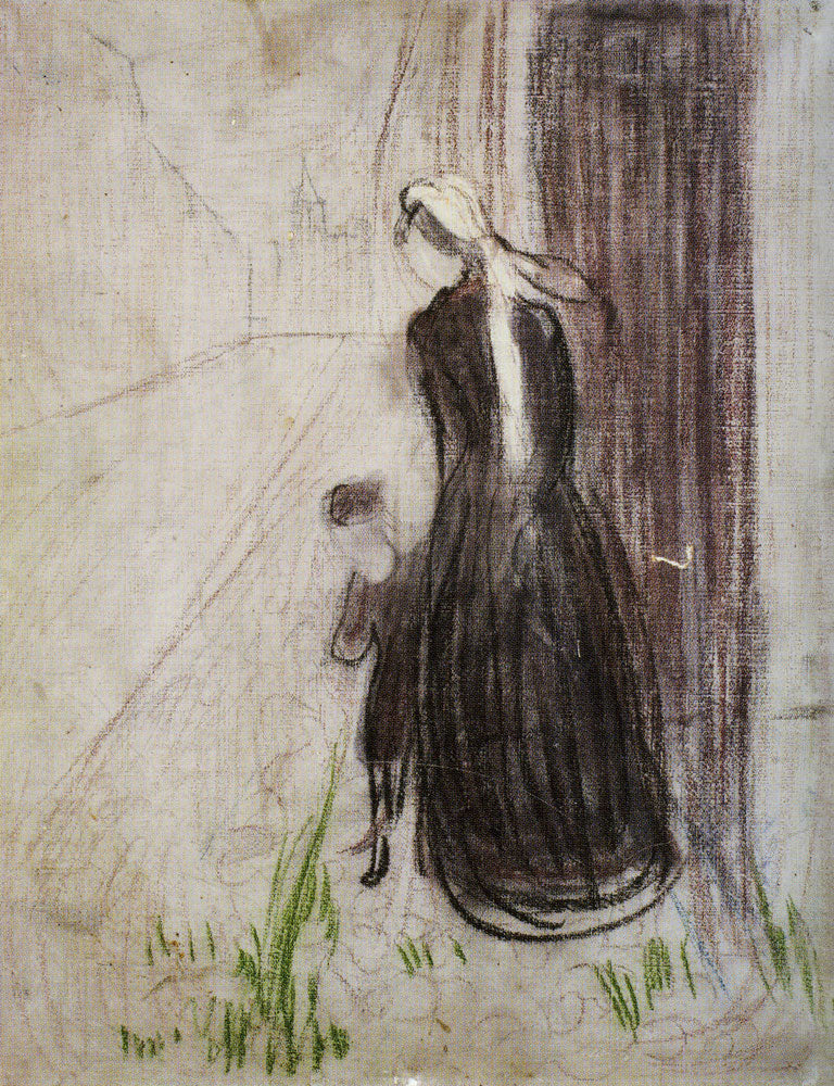 Reproduction du tableau « Souvenir d'enfance - Edvard Munch » par Alpha Reproduction en peinture à l’huile