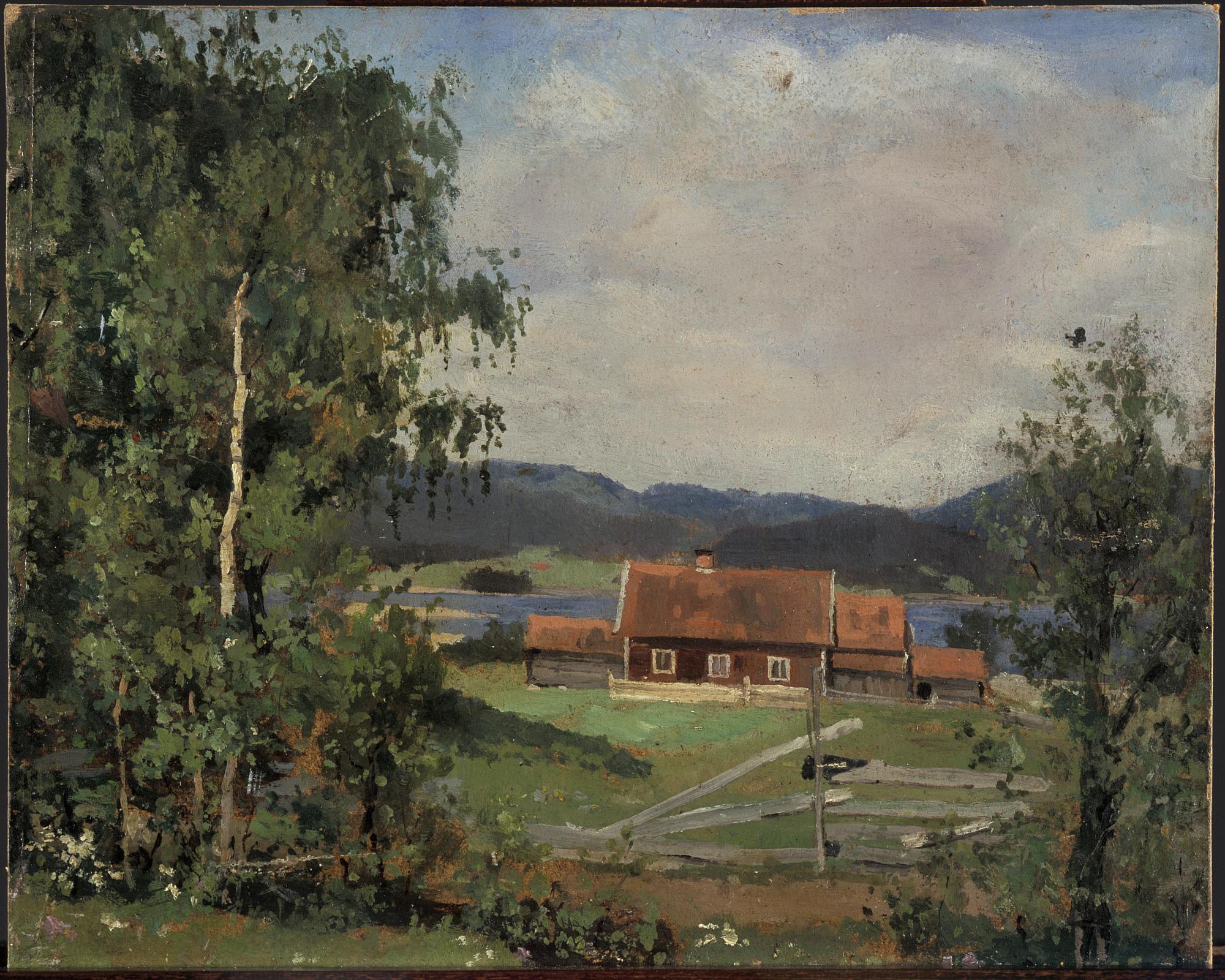 Reproduction du tableau « Maridalen - Edvard Munch » par Alpha Reproduction en peinture à l’huile