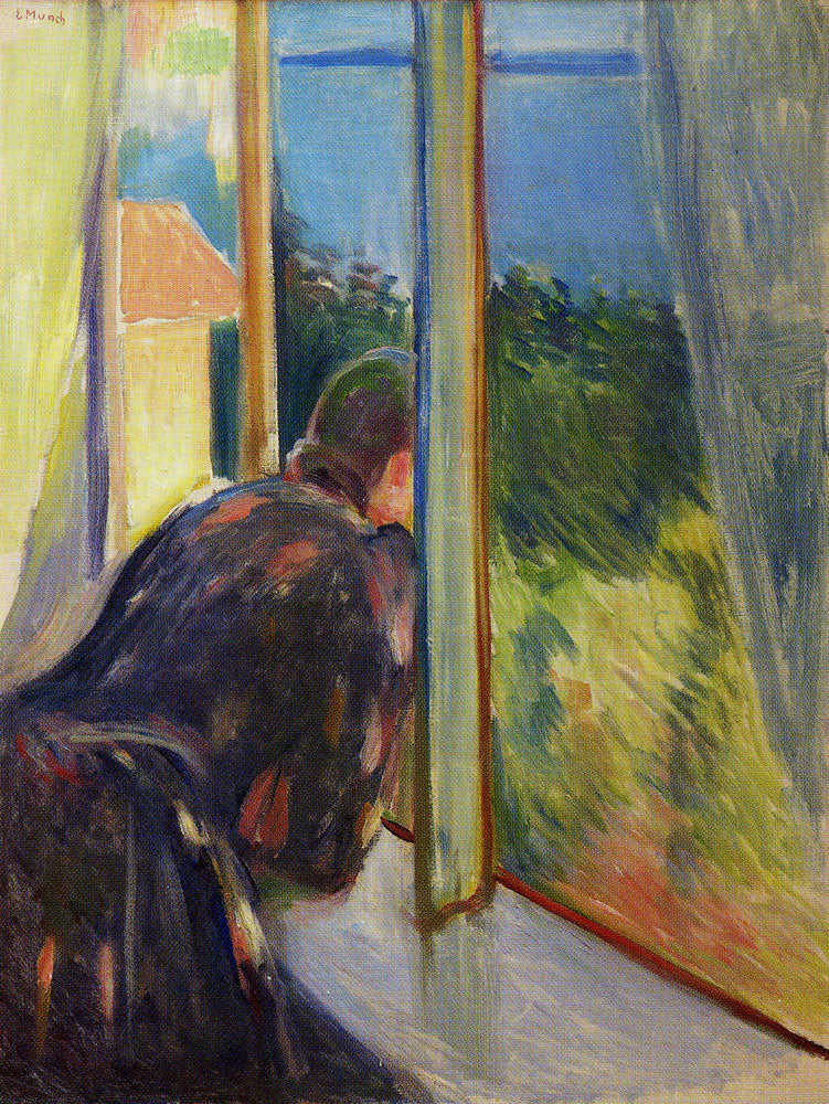 Reproduction du tableau « Inger près de la fenêtre - Edvard Munch » par Alpha Reproduction en peinture à l’huile