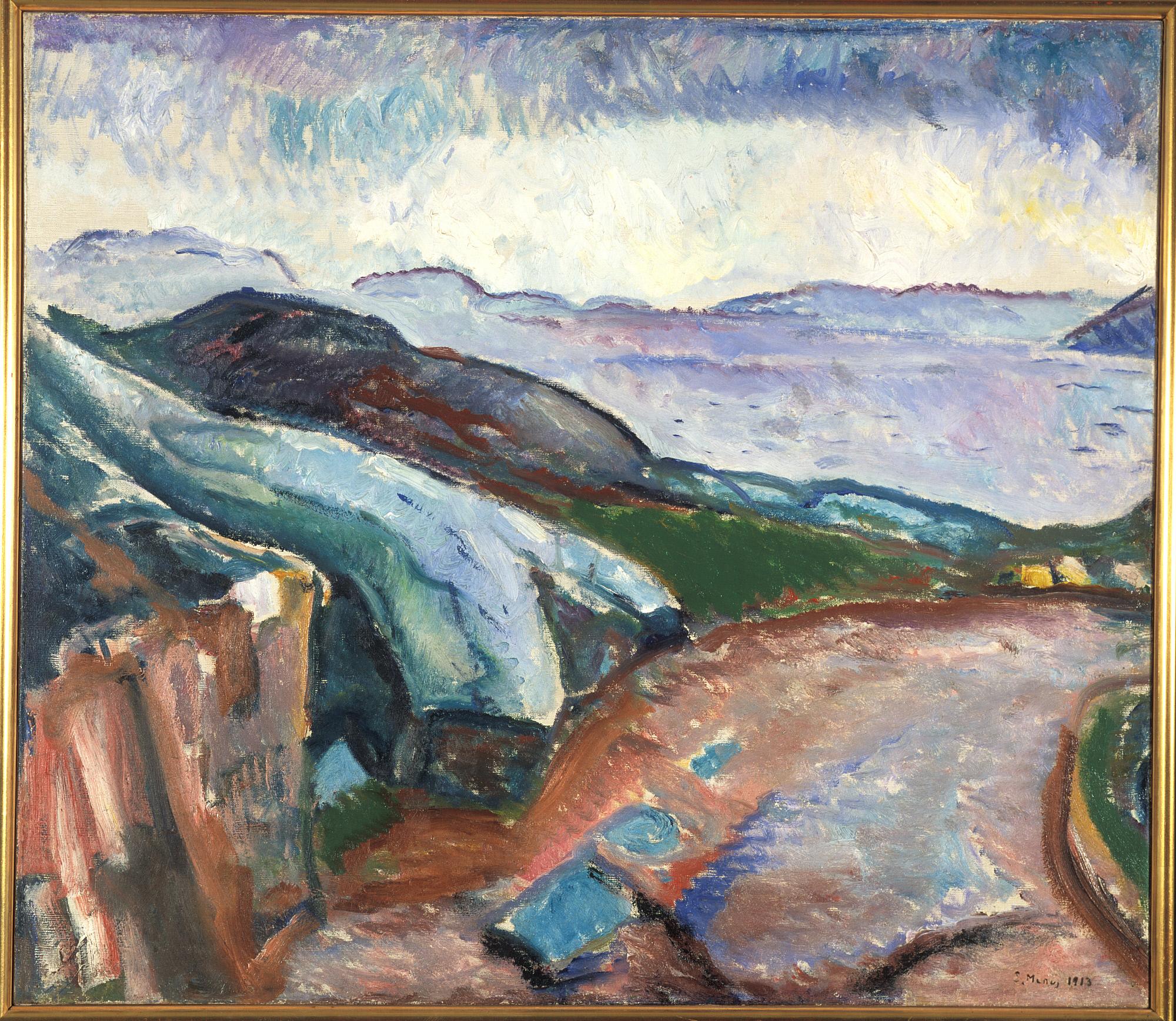 Reproduction du tableau « Pluie sur le côté - Edvard Munch » par Alpha Reproduction en peinture à l’huile