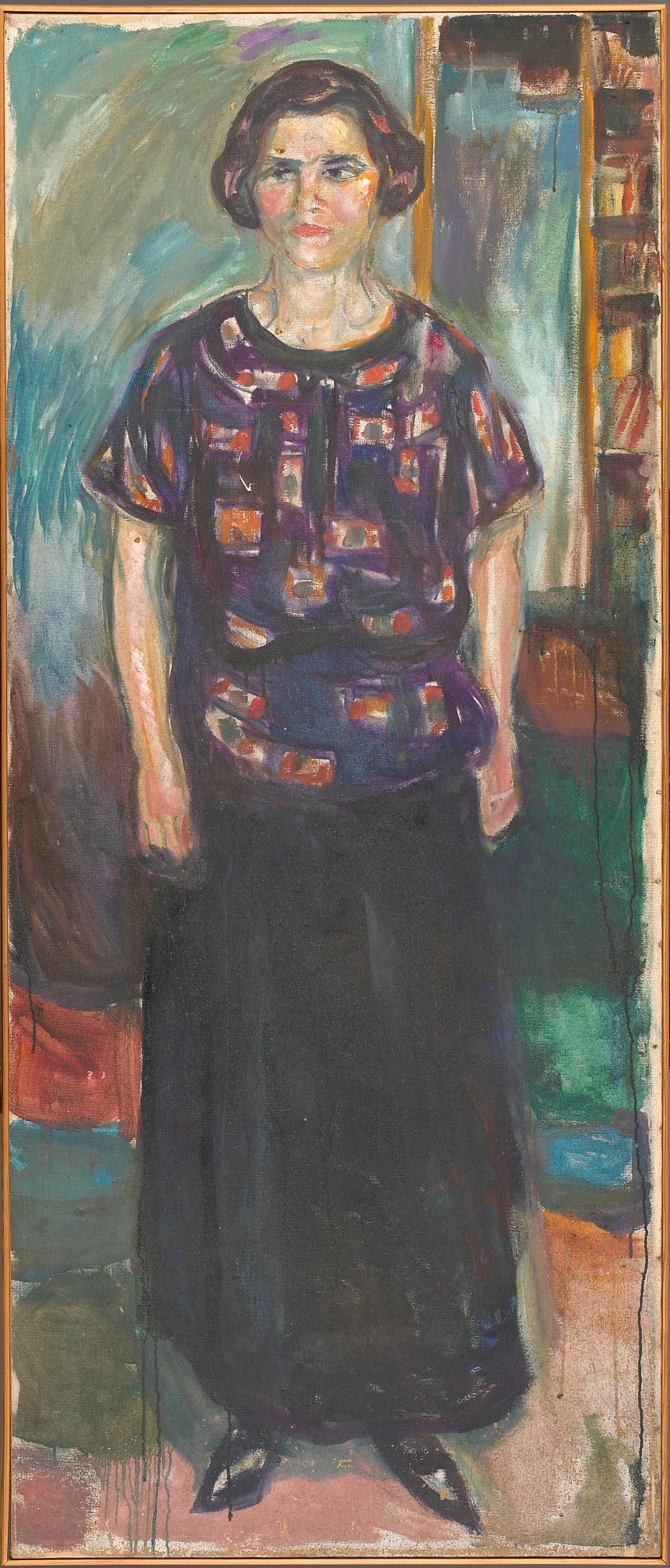 Reproduction du tableau « Femme debout - Edvard Munch » par Alpha Reproduction en peinture à l’huile