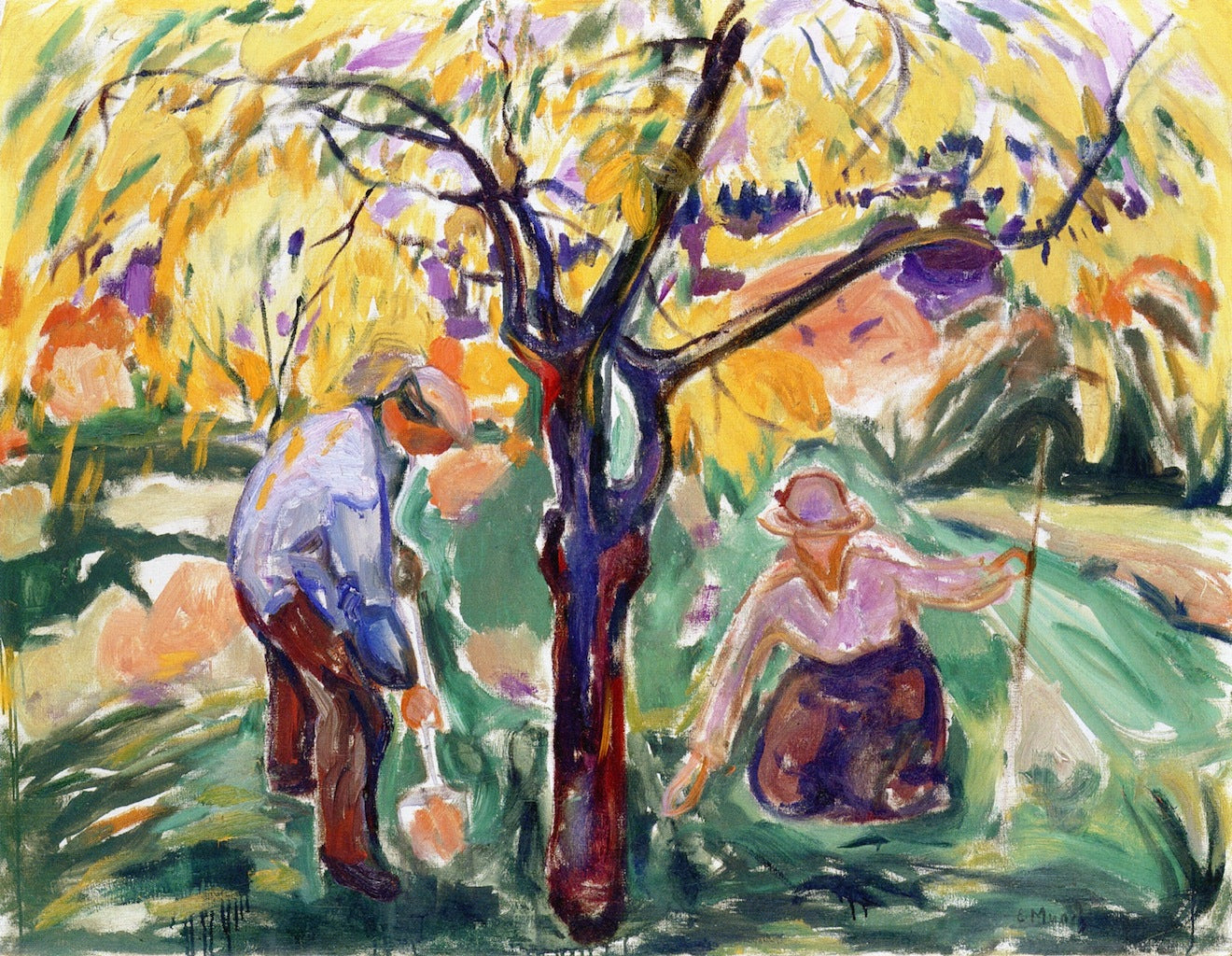Reproduction du tableau « Le Pommier - Edvard Munch » par Alpha Reproduction en peinture à l’huile